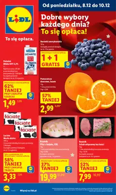 Lidl - gazetka promocyjna Oferta od poniedziałku od poniedziałku 08.12 do środy 10.12