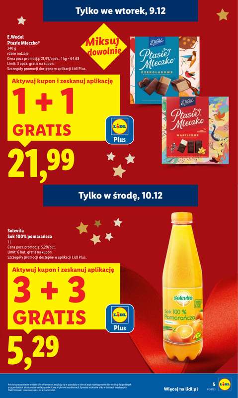 Lidl - gazetka promocyjna Oferta od poniedziałku od poniedziałku 08.12 do środy 10.12 - strona 5