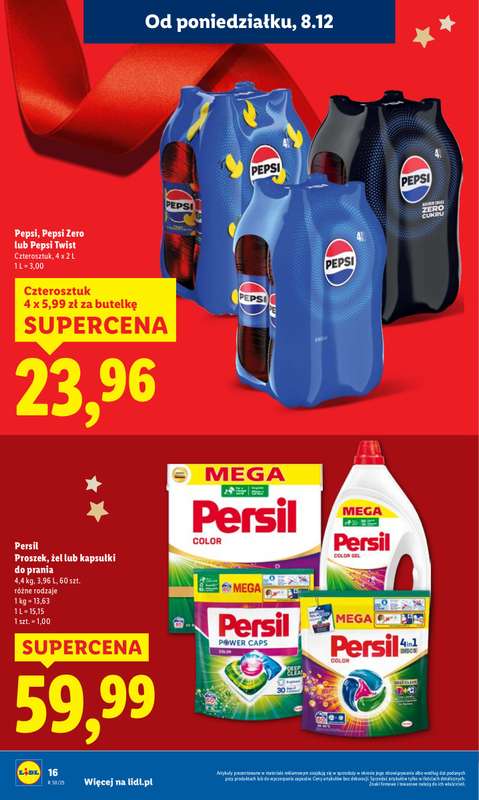 Lidl - gazetka promocyjna Oferta od poniedziałku od poniedziałku 08.12 do środy 10.12 - strona 16