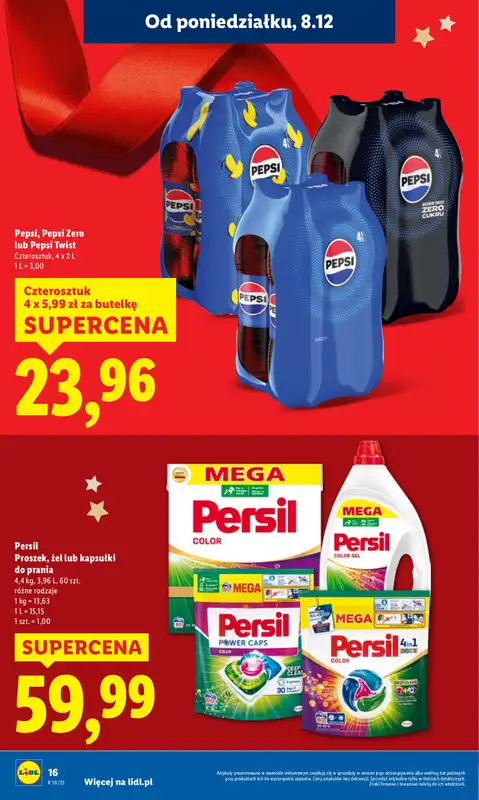 Lidl - gazetka promocyjna Oferta od poniedziałku od poniedziałku 08.12 do środy 10.12 - strona 16