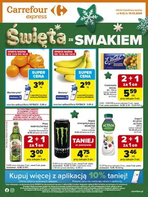 Carrefour Express - gazetka promocyjna Gazetka Express od wtorku 09.12 do poniedziałku 15.12