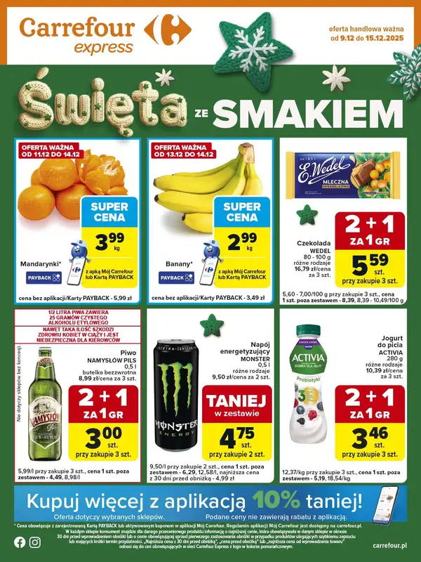 Carrefour Express - gazetka promocyjna Gazetka Express od wtorku 09.12 do poniedziałku 15.12