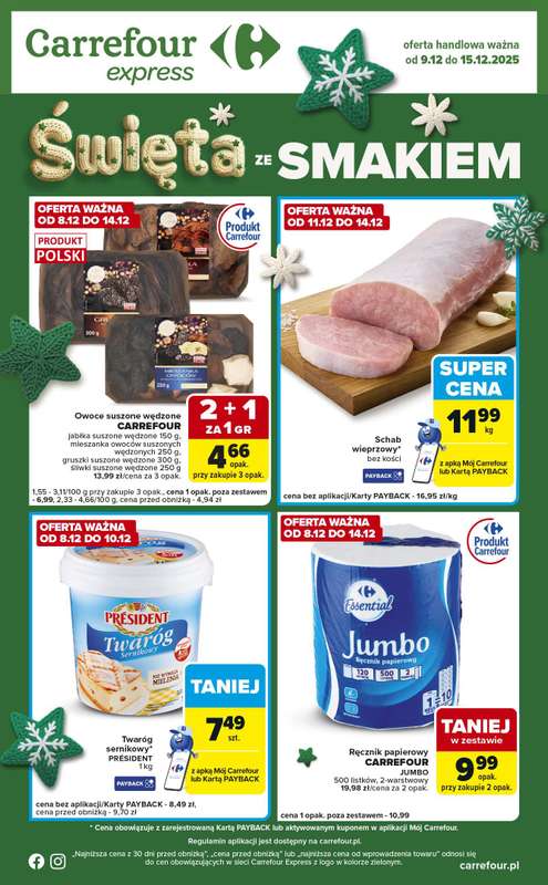 Carrefour Express - gazetka promocyjna Gazetka Express od wtorku 09.12 do poniedziałku 15.12
