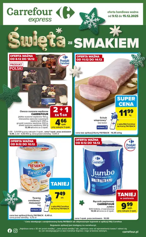 Carrefour Express - gazetka promocyjna Gazetka Express od wtorku 09.12 do poniedziałku 15.12