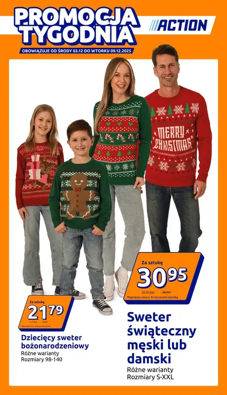 Action - gazetka promocyjna Gazetka od środy 03.12 do wtorku 09.12