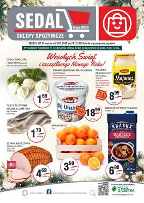 Sedal - gazetka promocyjna Gazetka od środy 10.12 do wtorku 23.12