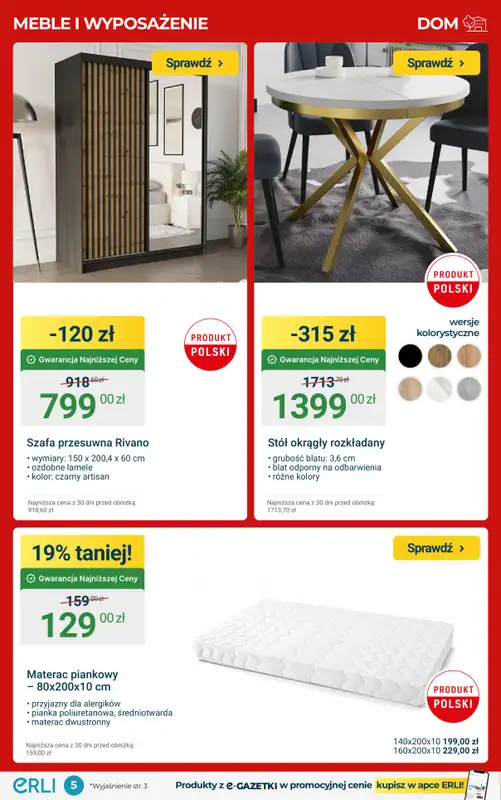 Erli - gazetka promocyjna Zapoluj na HIT dnia i skorzystaj ze świątecznych rabatów! od poniedziałku 08.12 do niedzieli 14.12 - strona 5