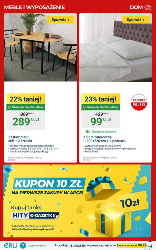 Erli - gazetka promocyjna Zapoluj na HIT dnia i skorzystaj ze świątecznych rabatów! od poniedziałku 08.12 do niedzieli 14.12 - strona 7