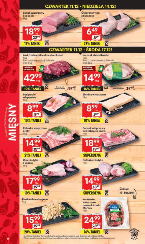 Delikatesy Centrum - gazetka promocyjna Gazetka  do środy 17.12 - strona 8