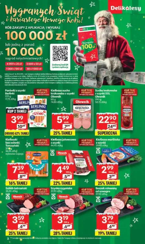 Delikatesy Centrum - gazetka promocyjna Gazetka  do środy 17.12 - strona 2