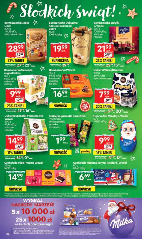 Delikatesy Centrum - gazetka promocyjna Gazetka  do środy 17.12 - strona 28