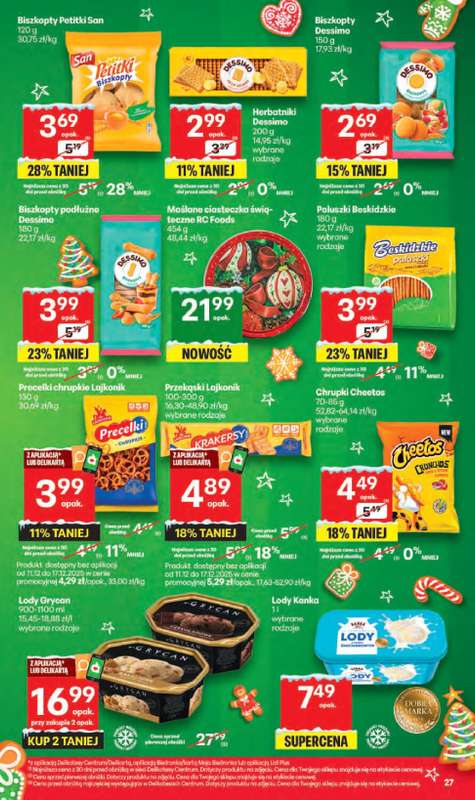 Delikatesy Centrum - gazetka promocyjna Gazetka  do środy 17.12 - strona 27