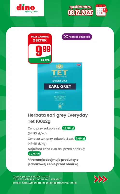 Dino - gazetka promocyjna Specjalna oferta na 08.12.2025 - promocje spoza gazetki od poniedziałku 08.12 do poniedziałku 08.12 - strona 11