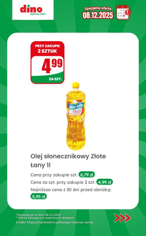 Dino - gazetka promocyjna Specjalna oferta na 08.12.2025 - promocje spoza gazetki od poniedziałku 08.12 do poniedziałku 08.12 - strona 8