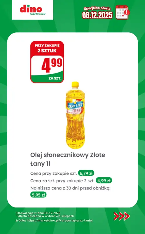 Dino - gazetka promocyjna Specjalna oferta na 08.12.2025 - promocje spoza gazetki od poniedziałku 08.12 do poniedziałku 08.12 - strona 8