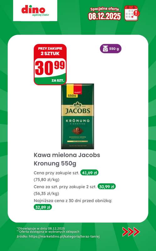 Dino - gazetka promocyjna Specjalna oferta na 08.12.2025 - promocje spoza gazetki od poniedziałku 08.12 do poniedziałku 08.12 - strona 9