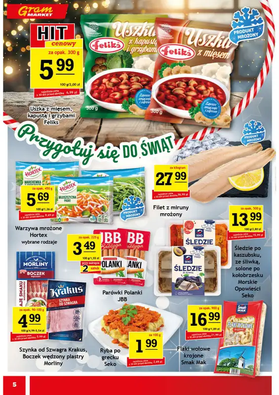 Gram Market - gazetka promocyjna Gazetka od środy 10.12 do wtorku 16.12 - strona 5