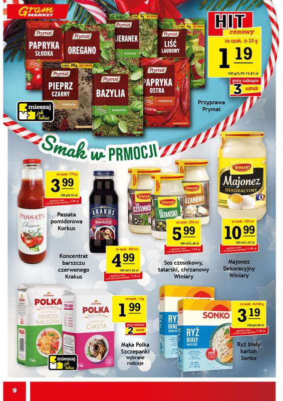 Gram Market - gazetka promocyjna Gazetka od środy 10.12 do wtorku 16.12 - strona 9