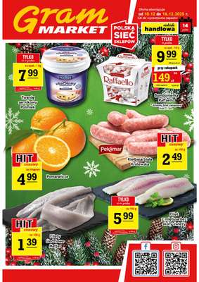 Gram Market - gazetka promocyjna Gazetka od środy 10.12 do wtorku 16.12