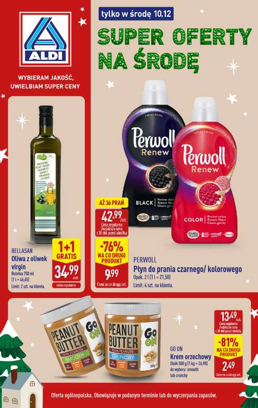Aldi - gazetka promocyjna Super oferty na środę! od środy 10.12 do środy 10.12