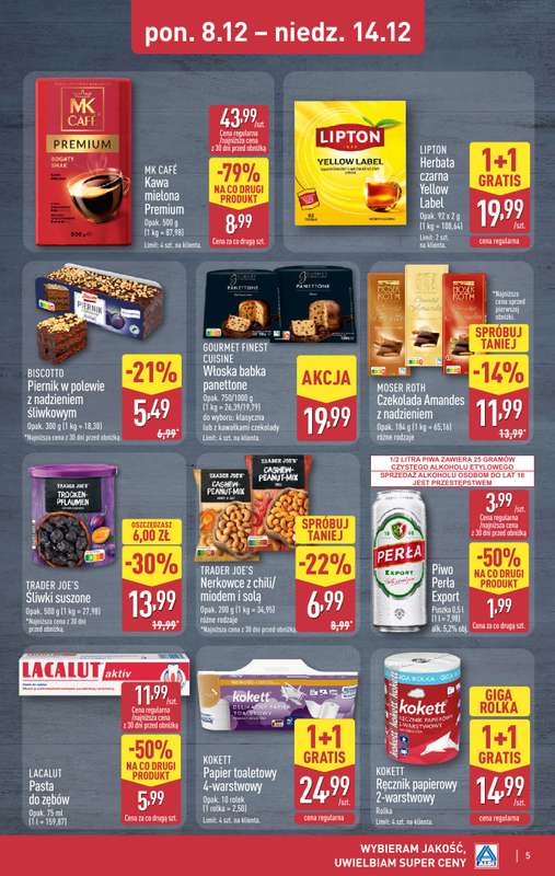 Aldi - gazetka promocyjna Weekend super cen w Aldi! od czwartku 11.12 do niedzieli 14.12 - strona 5