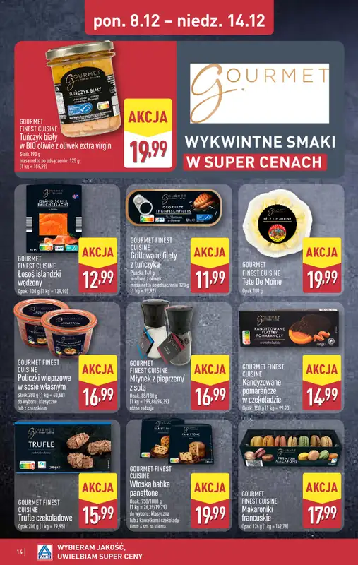 Aldi - gazetka promocyjna Weekend super cen w Aldi! od czwartku 11.12 do niedzieli 14.12 - strona 14