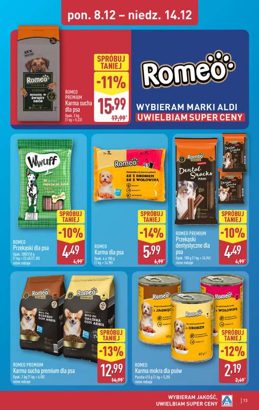 Aldi - gazetka promocyjna Weekend super cen w Aldi! od czwartku 11.12 do niedzieli 14.12 - strona 13