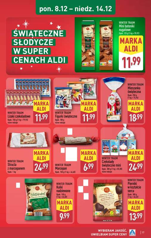 Aldi - gazetka promocyjna Weekend super cen w Aldi! od czwartku 11.12 do niedzieli 14.12 - strona 17