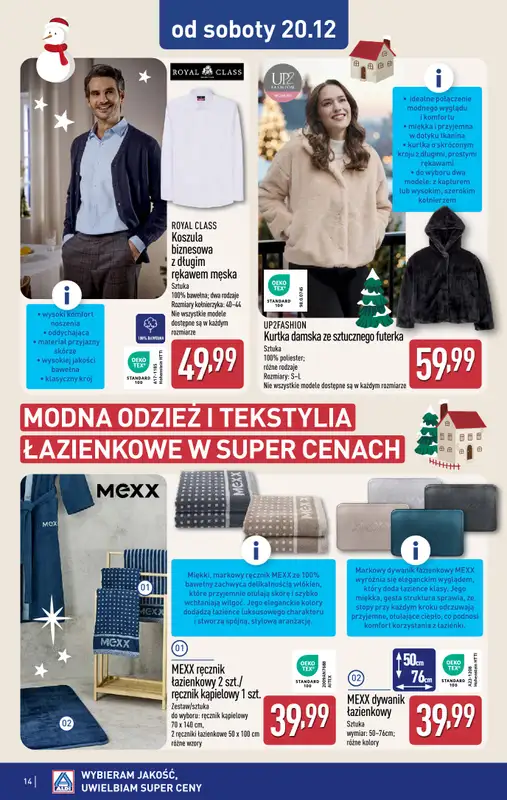Aldi - gazetka promocyjna Aldi ma to coś! od środy 17.12 do soboty 20.12 - strona 14