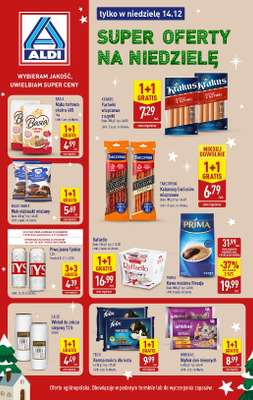 Aldi - gazetka promocyjna Super oferty na niedzielę! od niedzieli 14.12 do niedzieli 14.12