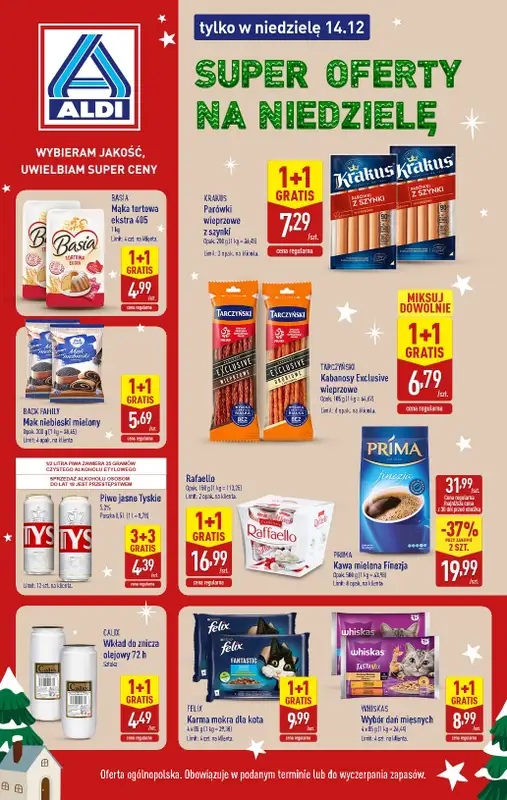 Aldi - gazetka promocyjna Super oferty na niedzielę!  