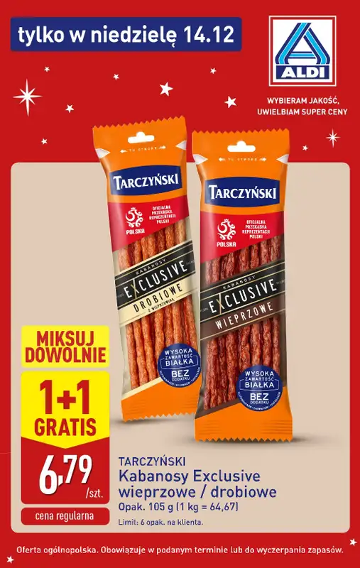 Aldi - gazetka promocyjna Super oferty na niedzielę! od niedzieli 14.12 do niedzieli 14.12 - strona 6