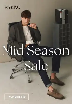 Ryłko - gazetka promocyjna Mid Season Sale - dla niego od poniedziałku 08.12 