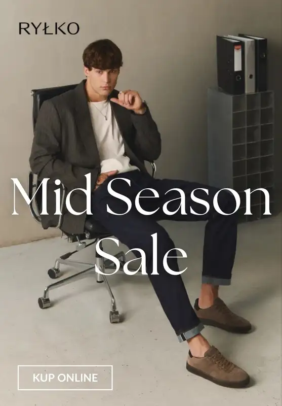 Ryłko - gazetka promocyjna Mid Season Sale - dla niego od poniedziałku 08.12 