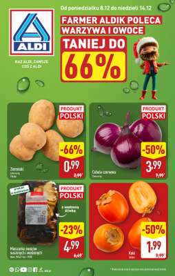 Aldi - gazetka promocyjna Farmer Aldik poleca! od poniedziałku 08.12 do niedzieli 14.12