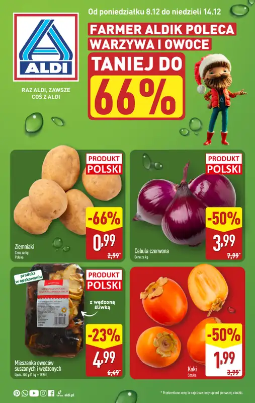 Aldi - gazetka promocyjna Farmer Aldik poleca! od poniedziałku 08.12 do niedzieli 14.12
