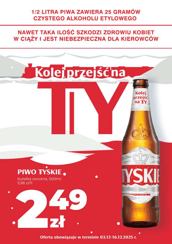 Duży Ben - gazetka promocyjna Kolej przejść na TY od poniedziałku 08.12 do wtorku 16.12