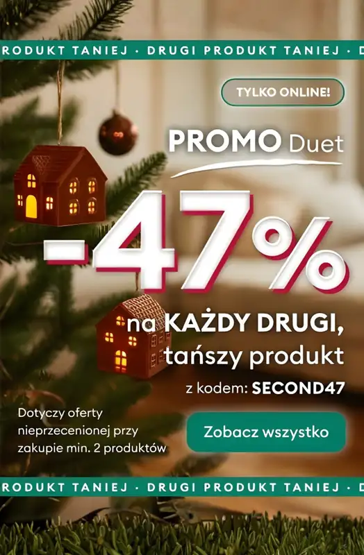 Sinsay - gazetka promocyjna -47% na KAŻDY DRUGI, tańszy produkt od poniedziałku 08.12 do środy 10.12