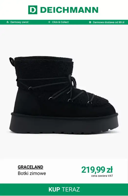 Deichmann - gazetka promocyjna Cozy Boots damskie od poniedziałku 08.12  - strona 6