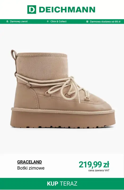 Deichmann - gazetka promocyjna Cozy Boots damskie od poniedziałku 08.12  - strona 3