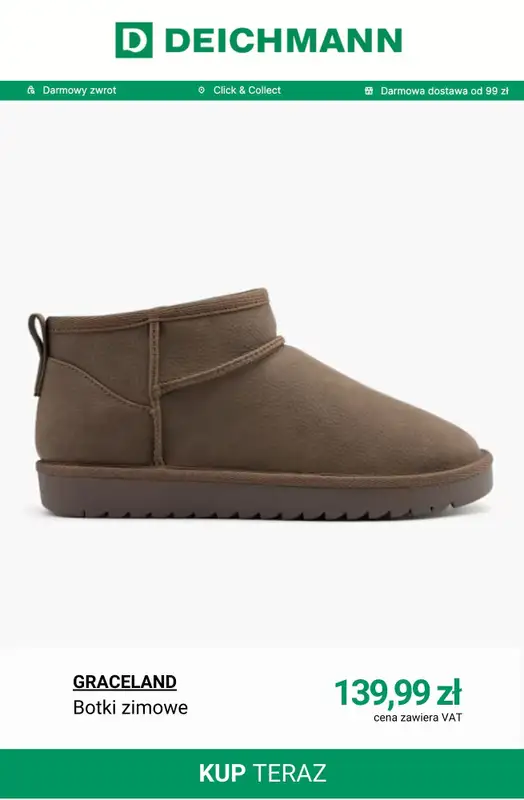 Deichmann - gazetka promocyjna Cozy Boots damskie od poniedziałku 08.12  - strona 2