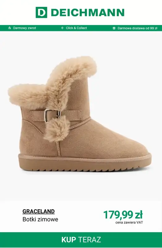 Deichmann - gazetka promocyjna Cozy Boots damskie od poniedziałku 08.12  - strona 5