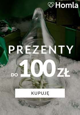 Homla - gazetka promocyjna Prezenty do 100 zł od poniedziałku 08.12 