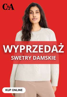 C&A - gazetka promocyjna Wyprzedaż na swetry damskie od poniedziałku 08.12 