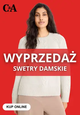 C&A - gazetka promocyjna Wyprzedaż na swetry damskie od poniedziałku 08.12 