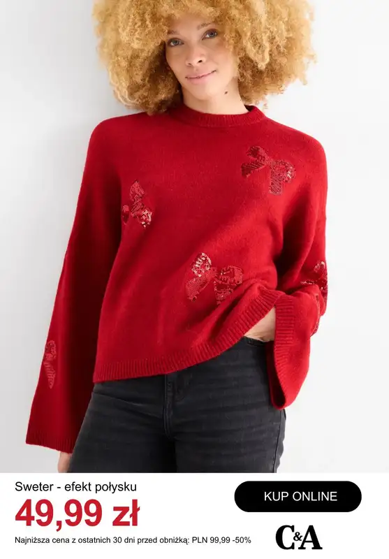 C&A - gazetka promocyjna Wyprzedaż na swetry damskie od poniedziałku 08.12  - strona 8