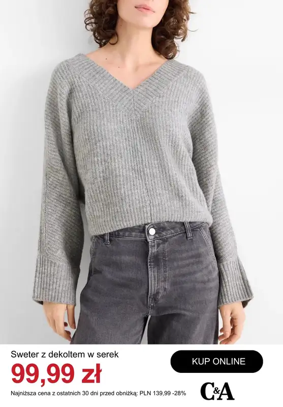 C&A - gazetka promocyjna Wyprzedaż na swetry damskie od poniedziałku 08.12  - strona 5