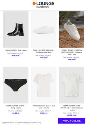 TOMMY HILFIGER - THONG - Stringi - czarny