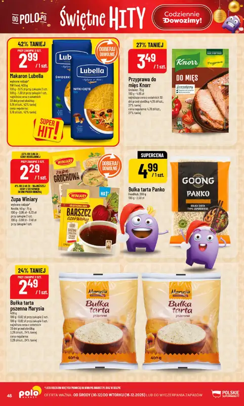 POLOmarket - gazetka promocyjna Gazetka od środy 10.12 do wtorku 16.12 - strona 48