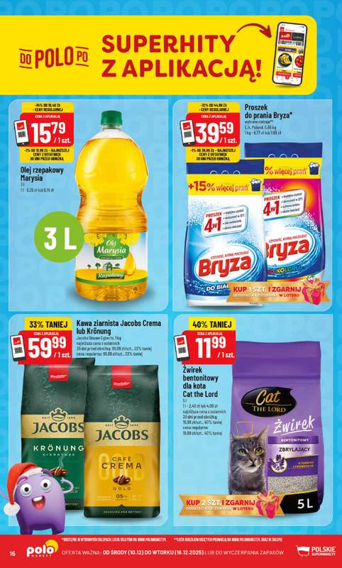 POLOmarket - gazetka promocyjna Gazetka od środy 10.12 do wtorku 16.12 - strona 16